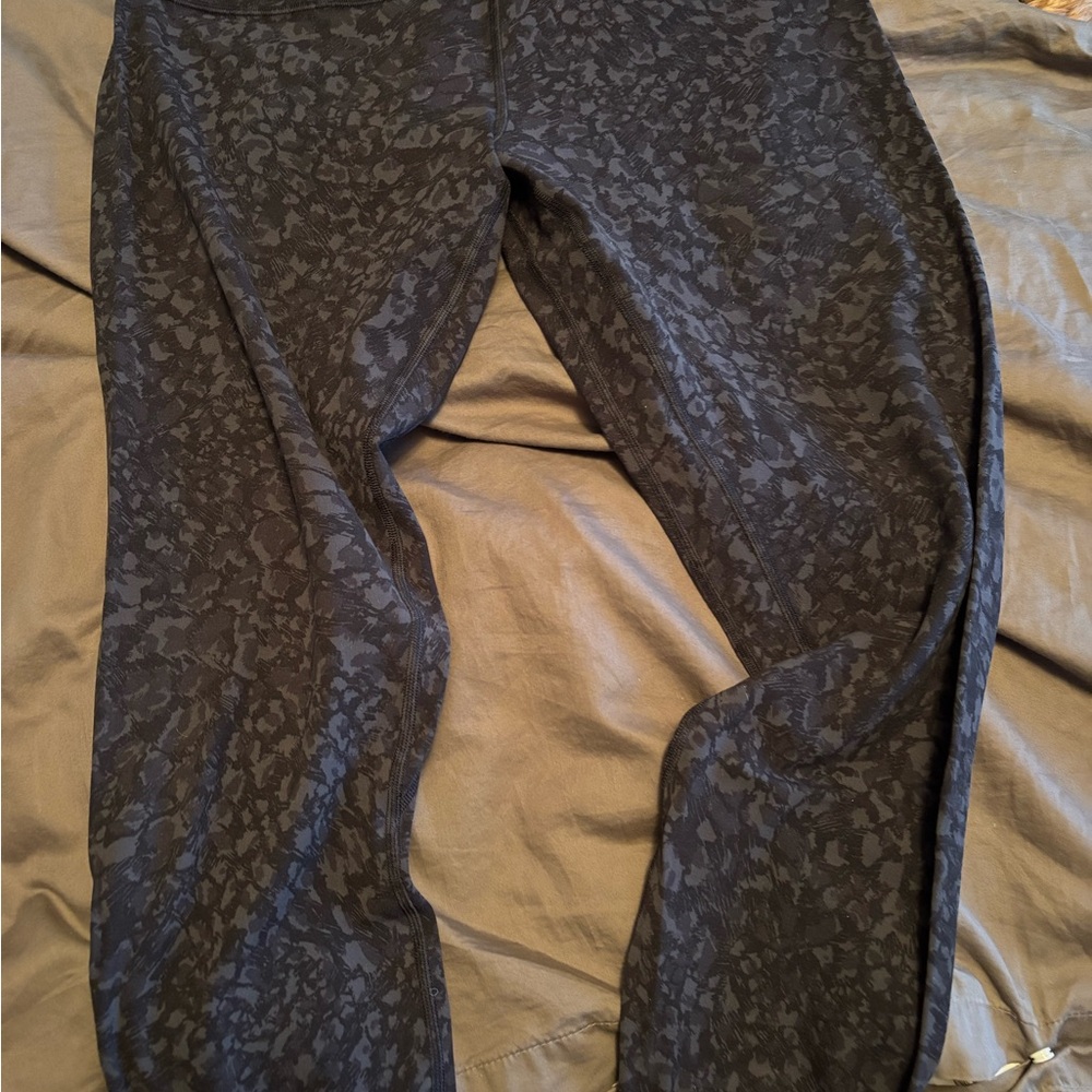 lululemon athletica Black Patterned Leggings